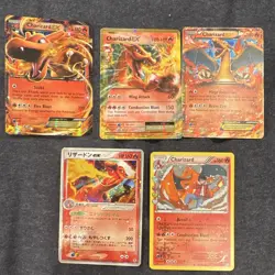 Pokemon TCG EX Holo English 5-Card Lot Charizard Charizard EX - Image 1