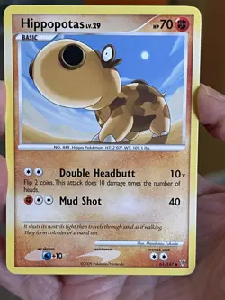 POKEMON HIPPOPOTAS LV.29 61/147 UNCOMMON SUPREME VICTORS NM CARD - Image 1