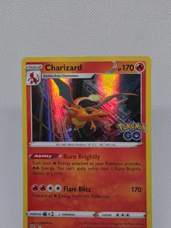 Charizard 10/78 Holo Rare Pokemon GO 2022 Stamped Pokemon TCG Card 010/078 NM - Image 2