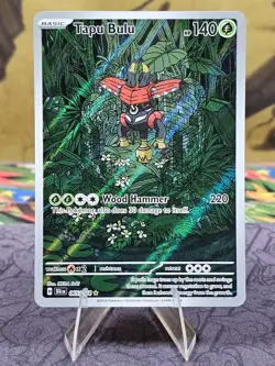 Pokemon TCG Tapu Bulu 065/064 Shrouded Fable Illustration Rare Holo Card NM - Image 1