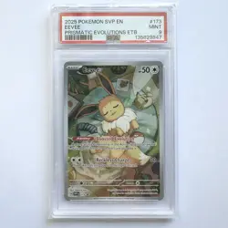 PSA 9 Eevee 173 SV Promo Prismatic Evolutions Pokemon TCG Card - Image 1