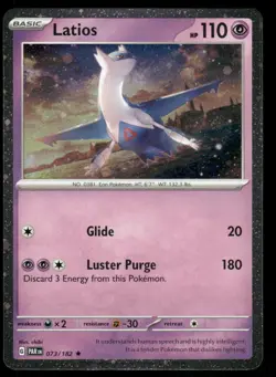 SWIRL🌀Latios (Cosmos Holo) Rare Miscellaneous Cards & Products 073/182 NM #1 - Image 2