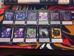 Yugioh XYZ Monster Lot, 11 Cards, Holos, 1st Limited, Gagaga Roach Number Dragon - Image 1