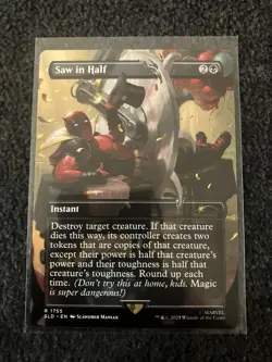 Magic The Gathering MTG - Saw in Half - Deadpool Secret Lair Drop SLD - Image 1