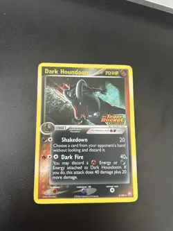 Dark Houndoom 5/109 EX Team Rocket Returns Reverse Holo Stamp 2004 Pokemon Card - Image 1