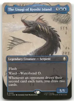 The Unagi of Kyoshi Island Borderless MTG Avatar: The Last Airbender 319 R NM - Image 1
