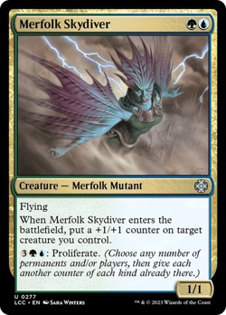 MTG - Merfolk Skydiver - LCI Commander - Magic the Gathering - Image 1