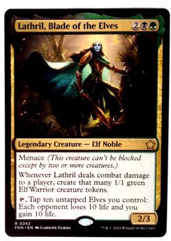 2x Lathril, Blade of the Elves (1 Foil/1 Reg) - Foundations (FDN) - EN - R 0242 - Image 1