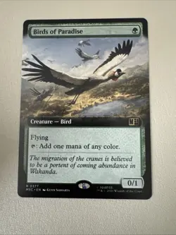 Birds Of Paradise Extended Art Marvel Super Heroes MTG Magic 0377 - Image 1
