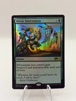 MTG Magic FOIL Heroic Intervention Core Set 2021 Lightly Played - Image 1