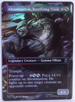 Abomination, Terrifying Titan [New, NM] Borderless *Foil* {Marvel Super Heroes} - Image 1