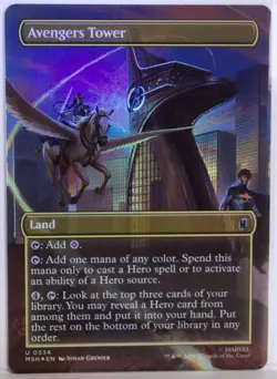 Avengers Tower [New, Near Mint] Borderless *Foil* {Marvel Super Heroes} - Image 1