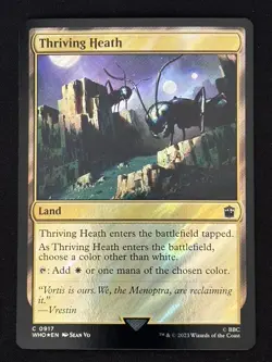 1x MTG Thriving Heath (Surge Foil) - Universes Beyond: Doctor Who (WHO) #917 - Image 1