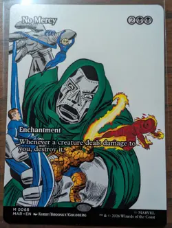 No Mercy Borderless Regular 68 Marvel Universe Eternal Legal Magic the Gathering - Image 1
