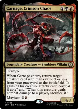 NM - Carnage, Crimson Chaos R Marvel's Spider-Man 125 - Image 1