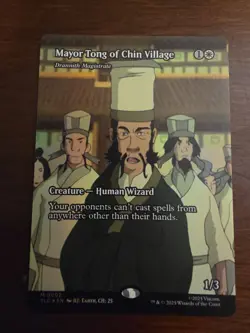 FOIL Mayor Tong of Chin Village - Drannith Magistrate (Borderless) M 0002 - MTG - Image 1