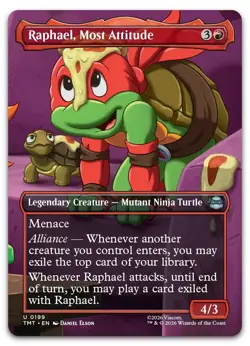 Raphael, Most Attitude (Borderless) #199 NM Teenage Mutant Ninja Turtles - Image 1