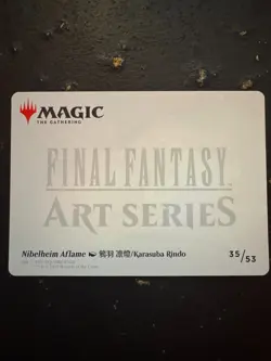 MTG Final Fantasy Art Series Nibelheim Aflame 35/53 Sephiroth Karasuba Rindo - Image 2