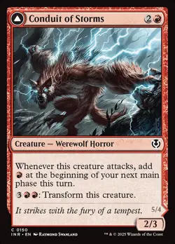 NM Foil Conduit of Storms, MTG, Innistrad Remastered, Magic the Gathering, 150 - Image 1