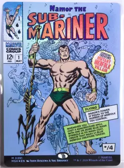 Namor the Sub-Mariner (0391) [New, Near Mint] BDL *Foil* {Marvel Super Heroes} - Image 1