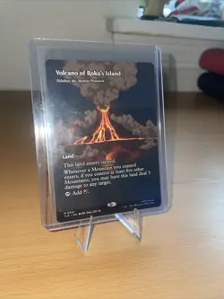 Volcano of Roku's Island - Valakut, the Molten Pinnacle BORDERLESS Avatar MTG - Image 2