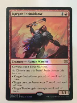 MTG Kargan Intimidator Zendikar Rising 145/280 Foil Rare - Image 2