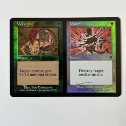 Magic the Gathering WAX WANE #296/350 Invasion Gold Foil Uncommon - Image 1