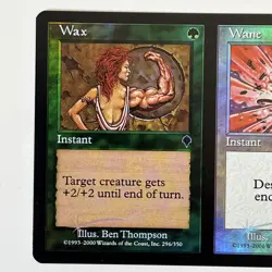 Magic the Gathering WAX WANE #296/350 Invasion Gold Foil Uncommon - Image 2