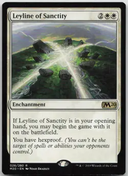 Leyline of Sanctity 26 Rare Core Set 2020 Magic: The Gathering NM - Image 1