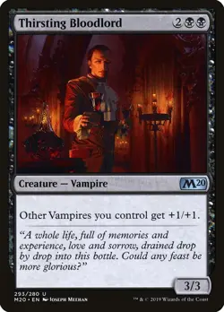 MTG - Thirsting Bloodlord - Core Set 2020 - X1 - (LP) - #P6543 - Image 1