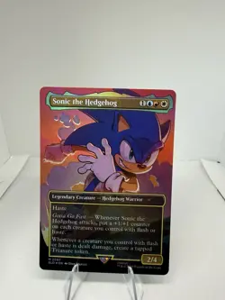 MTG Sonic the Hedgehog (Rainbow Foil) Secret Lair x Sonic 2087 NM - Image 1