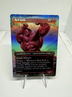 Marvel Super Heroes #329 Red Hulk (Borderless) Foil - Image 1
