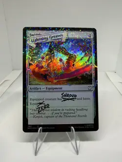 Secret Lair Drop Series #382 Lightning Greaves (382) (Pool Party Foil) - Image 1