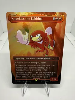 Secret Lair Drop Series #2082 Knuckles the Echidna (Rainbow Foil) - Image 1