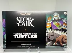 SECRET LAIR X Teenage Mutant Ninja Turtle (TMNT) VHS VILLAINS FOIL EDITION - Image 1