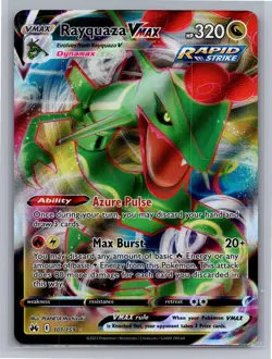 Rayquaza VMAX 101/159 Holo VMAX Rare Crown Zenith Pokemon Near Mint - Image 1
