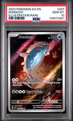 2023 Pokemon Scarlet & Violet Dondozo Illustration Rare 207/198 PSA 10 - Image 3