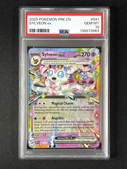 2025 Pokemon Prismatic Evolutions Sylveon ex #41 PSA 10 - Image 3