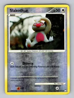 Slakoth 99/123 Common Mysterious Treasures Pokemon Reverse Holo MP - Image 1