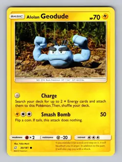Alolan Geodude 35/181 Common Team Up Pokemon Near Mint - Image 1
