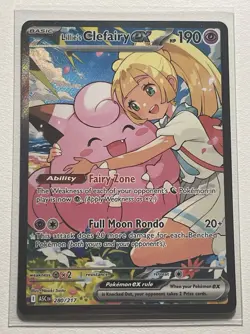 Pokemon Lillie's Clefairy EX SIR 280/217 Ascended Heroes - Image 1