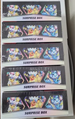 Pokemon Scarlet & Violet Prismatic Evolutions Sealed Surprise Box Lot Of (5) NEW - Image 5