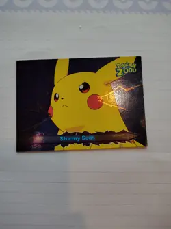 Pokemon Topps Card Foil Pokemon 2000 Stormy Seas Blue Label - Image 1
