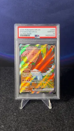 Ethan's Ho-Oh ex 209/182 | PSA 10 Gem Mint | 2025 DRI EN Ultra Rare | Pokemon - Image 1