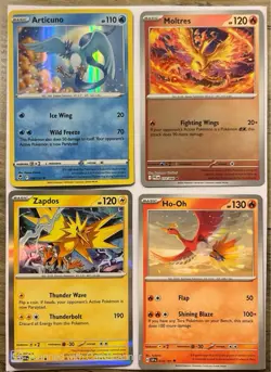 Pokemon TCG Holo Lot (4) Articuno/Moltres/Zapdos/Ho-Oh EN Pokemon - Image 1