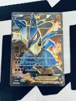 Pokemon TCG Lucario EX 107/111 XY Furious Fists Full Art Holo Ultra Rare - Image 1