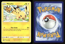 Pikachu 049/195 Silver Tempest LP Pokemon - Image 3