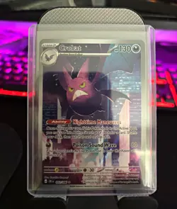 Pokemon TCG Crobat 093/086 Chaos Rising English Holo Rare 130 HP - Image 1