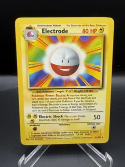 Pokemon TCG Electrode Base Set Non Holo Rare 21/102 LP - Image 1