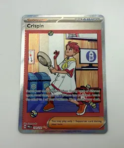 Pokemon TCG Crispin 171/131 Sv: Prismatic Evolutions SIR Full Art Holo EN - Image 1